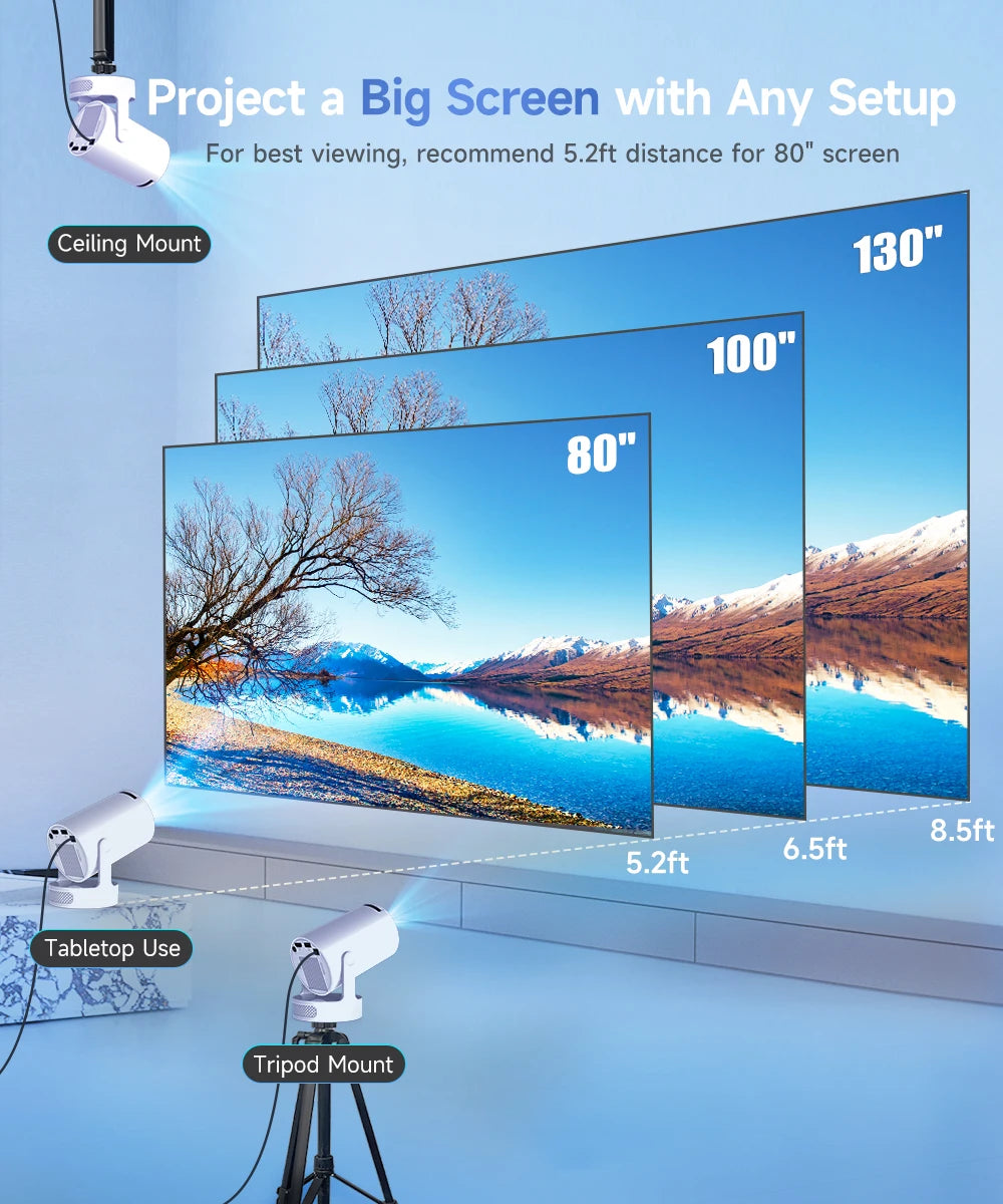 Magcubic Projector HY300 PRO + 4K Android 11 Dual Wifi6 Allwinner H713 BT5.4 1080P 1280*720P Home Cinema Outdoor Projetor