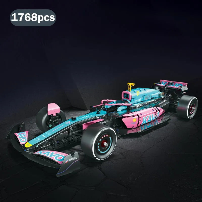 1768 PCS Racing Car Building Blocks for Adult, Advanced Formula 1 Model Car Kit Compatible with 42171, Kid STEM Educational Toys