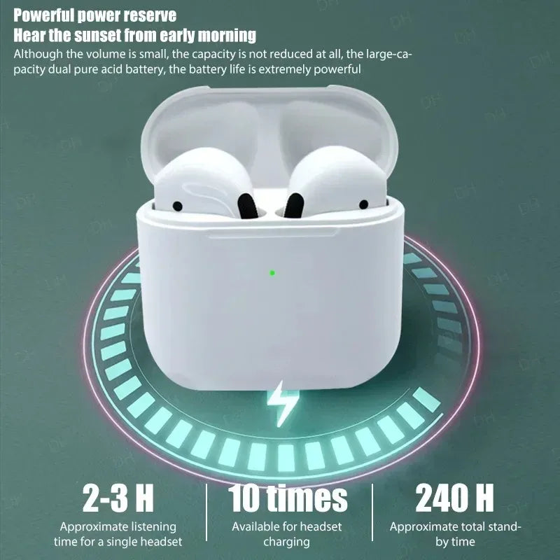 2024 Air Pro 4 TWS Wireless Bluetooth Earphones Headphones Mini Earpone Headset For PC Android Apple iPhone Earbuds Accessories