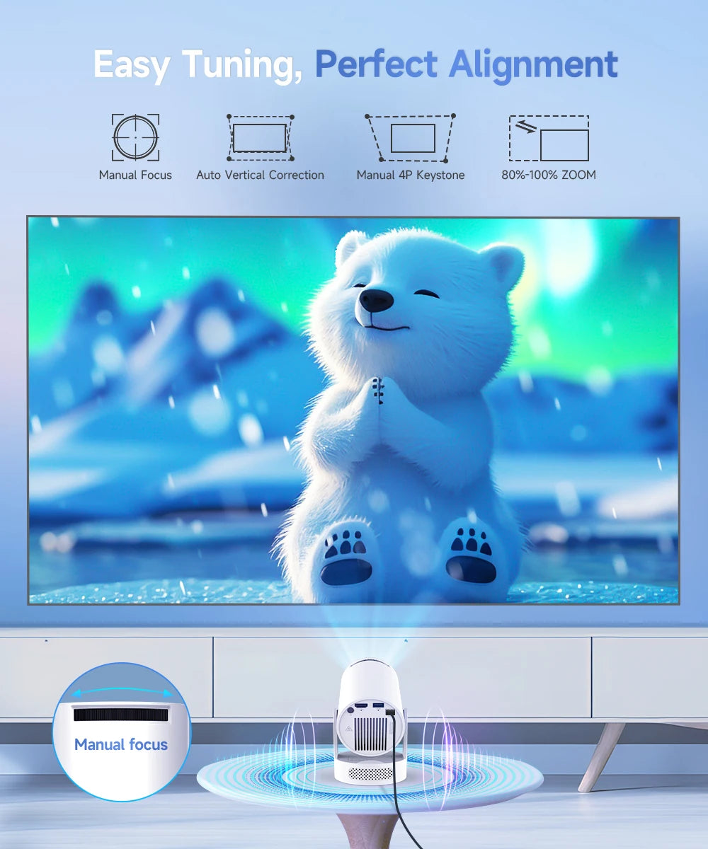 Magcubic Projector HY300 PRO + 4K Android 11 Dual Wifi6 Allwinner H713 BT5.4 1080P 1280*720P Home Cinema Outdoor Projetor