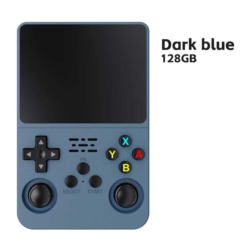 128GB Open Source R36S Video Game Console Linux System 3.5 Inch IPS Screen Orange Portable Pocket Video Player 64GB best Games