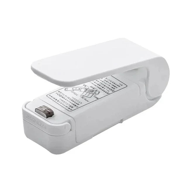 White Home Carry-on Compact Mini Sealing Clip Snacks Fruit Preservation Sealing Machine Hot Air Blower