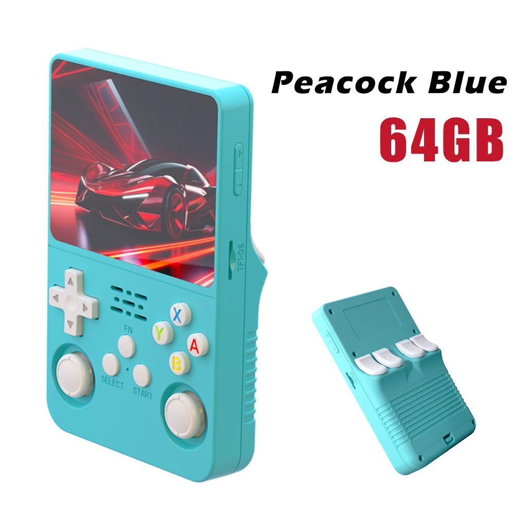 128GB Open Source R36S Video Game Console Linux System 3.5 Inch IPS Screen Orange Portable Pocket Video Player 64GB best Games